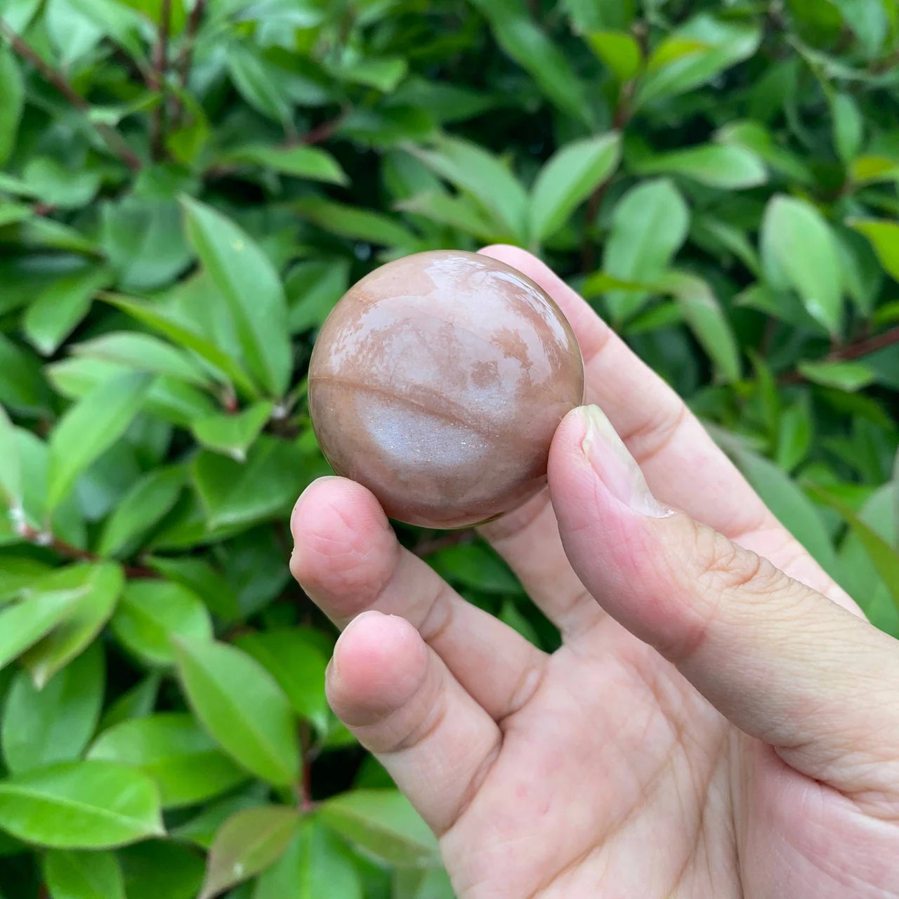 Natural Orange Moonstone Sphere