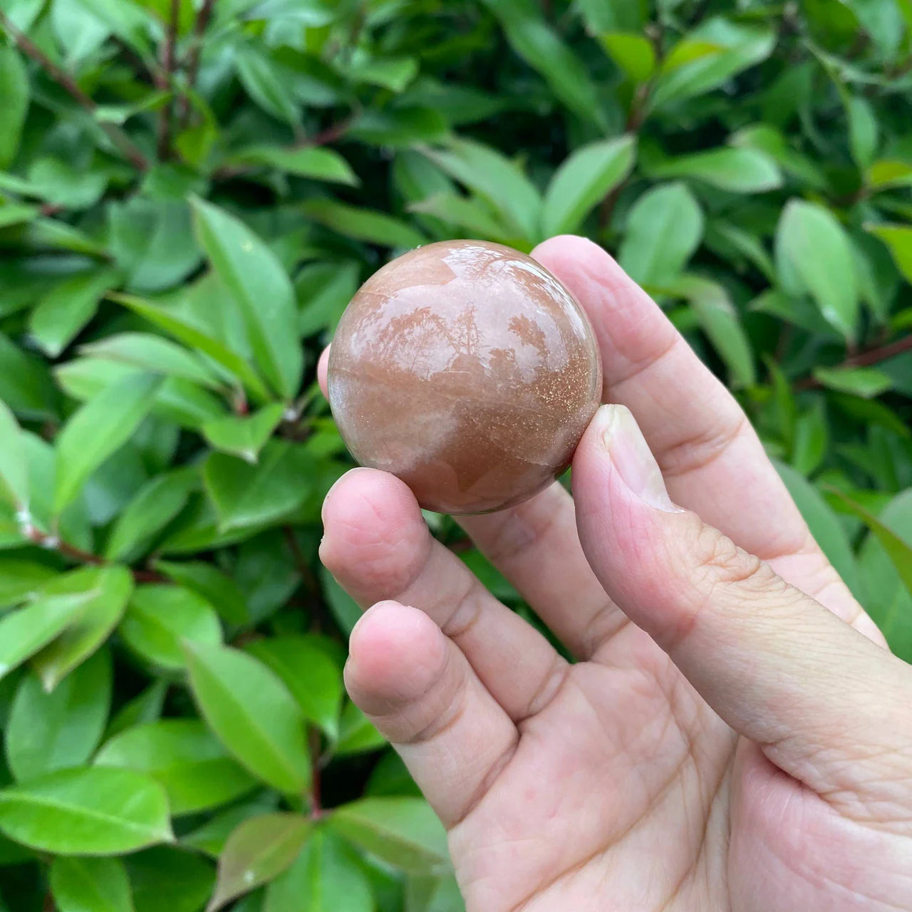 Natural Orange Moonstone Sphere