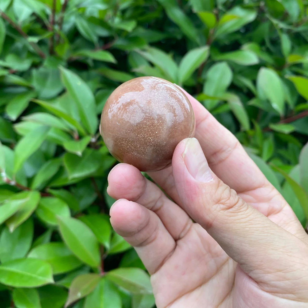 Natural Orange Moonstone Sphere