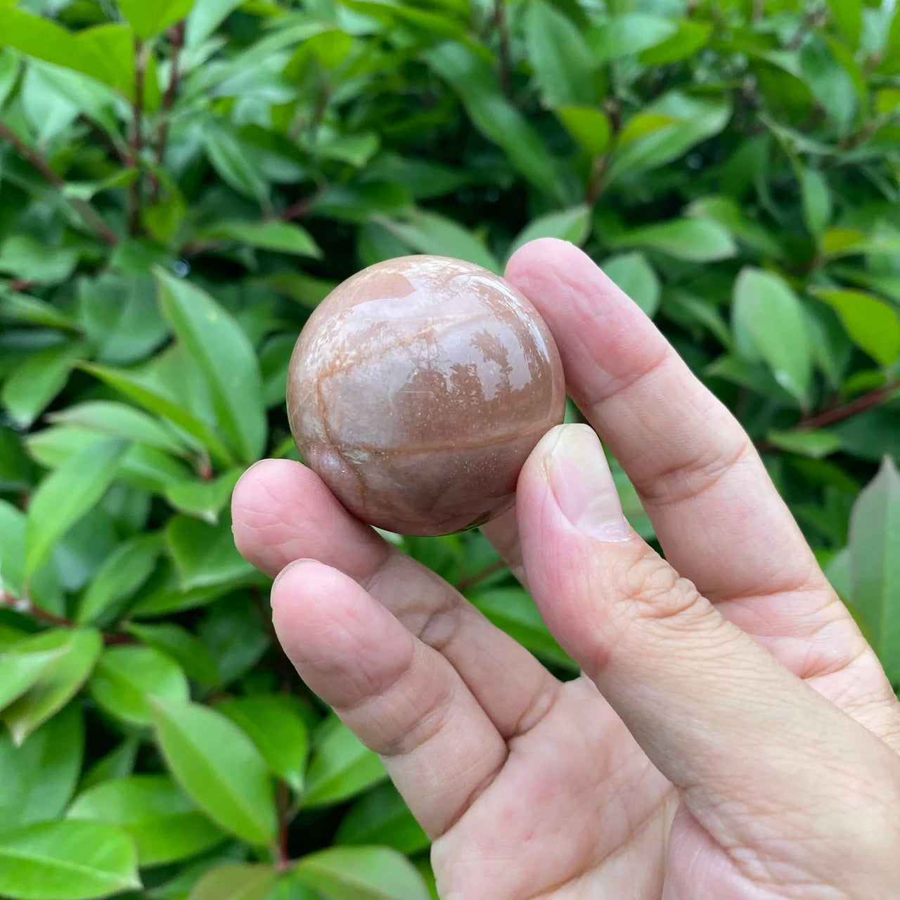 Natural Orange Moonstone Sphere