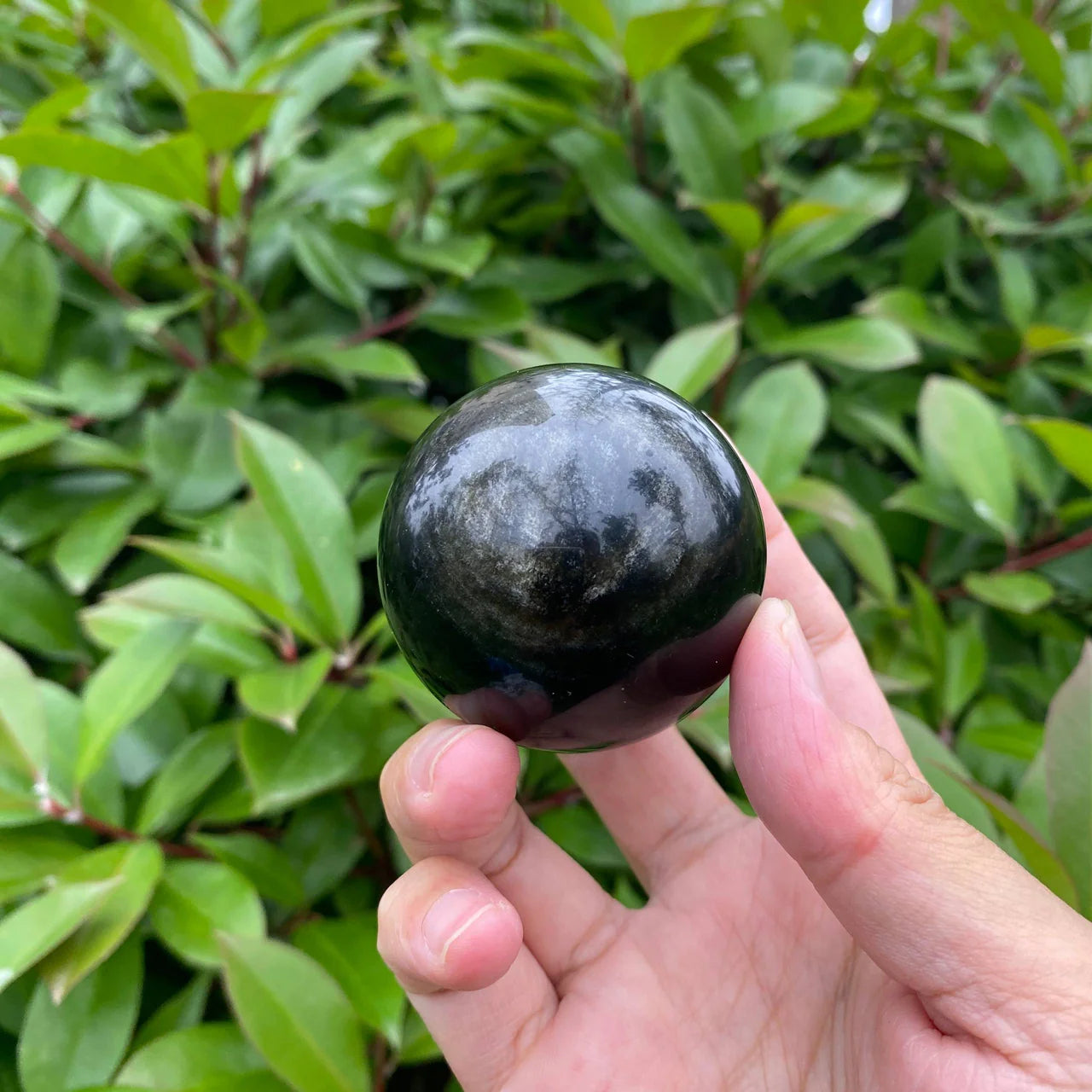 Natural Obsidian Sphere