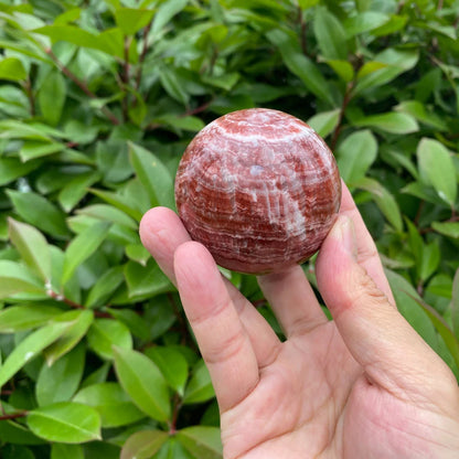 Natural Rhodochrosite Sphere