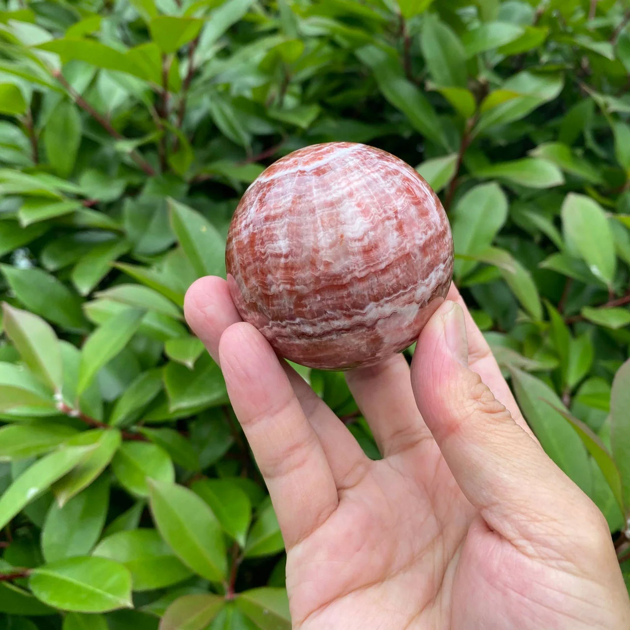 Natural Rhodochrosite Sphere
