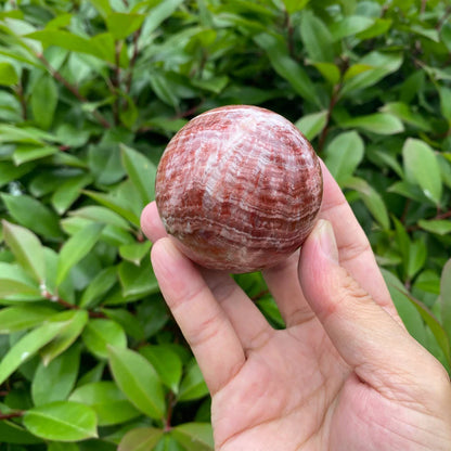 Natural Rhodochrosite Sphere