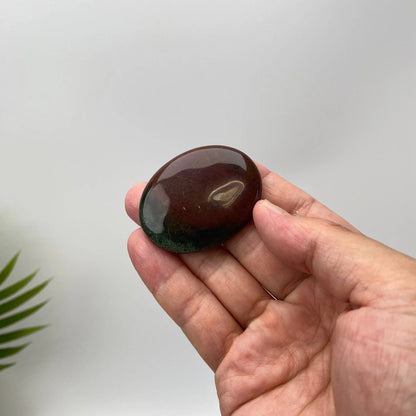 Natural Ocean Jasper Bi-Color Worry Stone