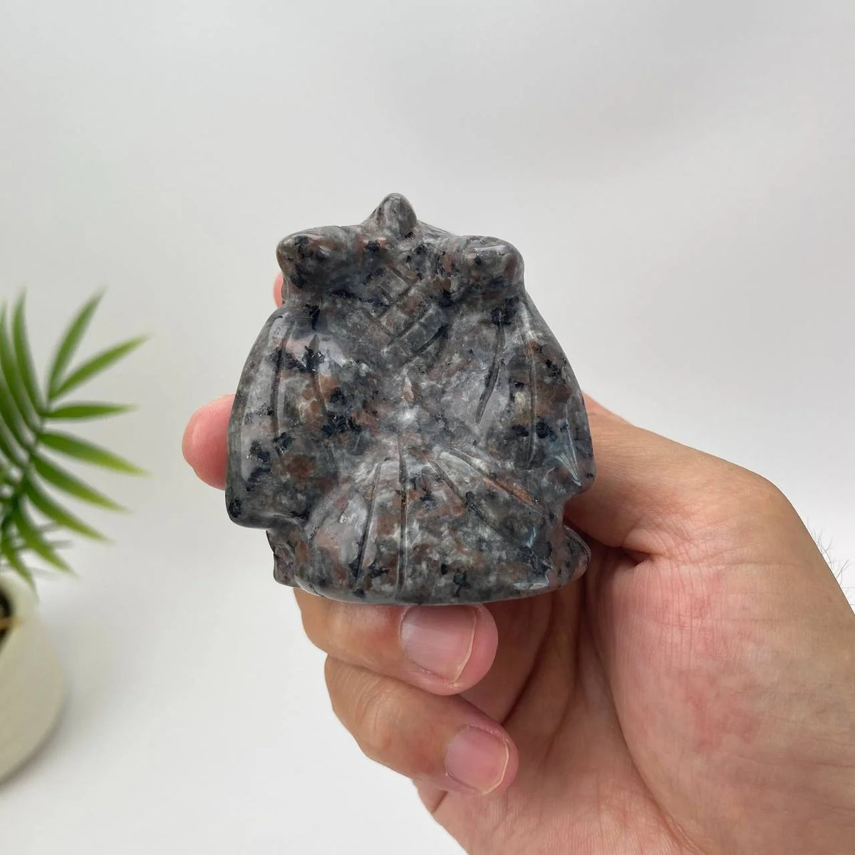 Natural Yooperlite Grid-Scale Black Dragon