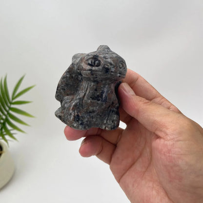 Natural Yooperlite Grid-Scale Black Dragon