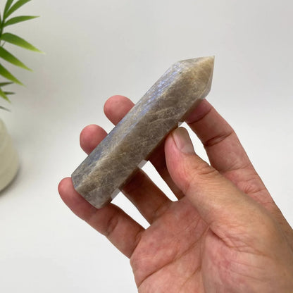 Natural Moonstone Blue Adularescence Tower