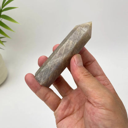 Natural Moonstone Blue Adularescence Tower