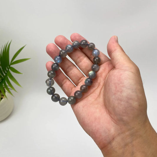 Natural Labradorite Iridescent Beaded Bracelet