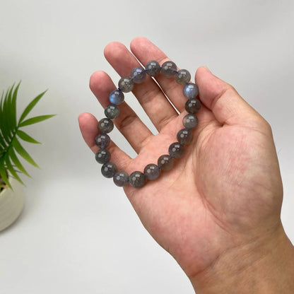 Natural Labradorite Iridescent Beaded Bracelet