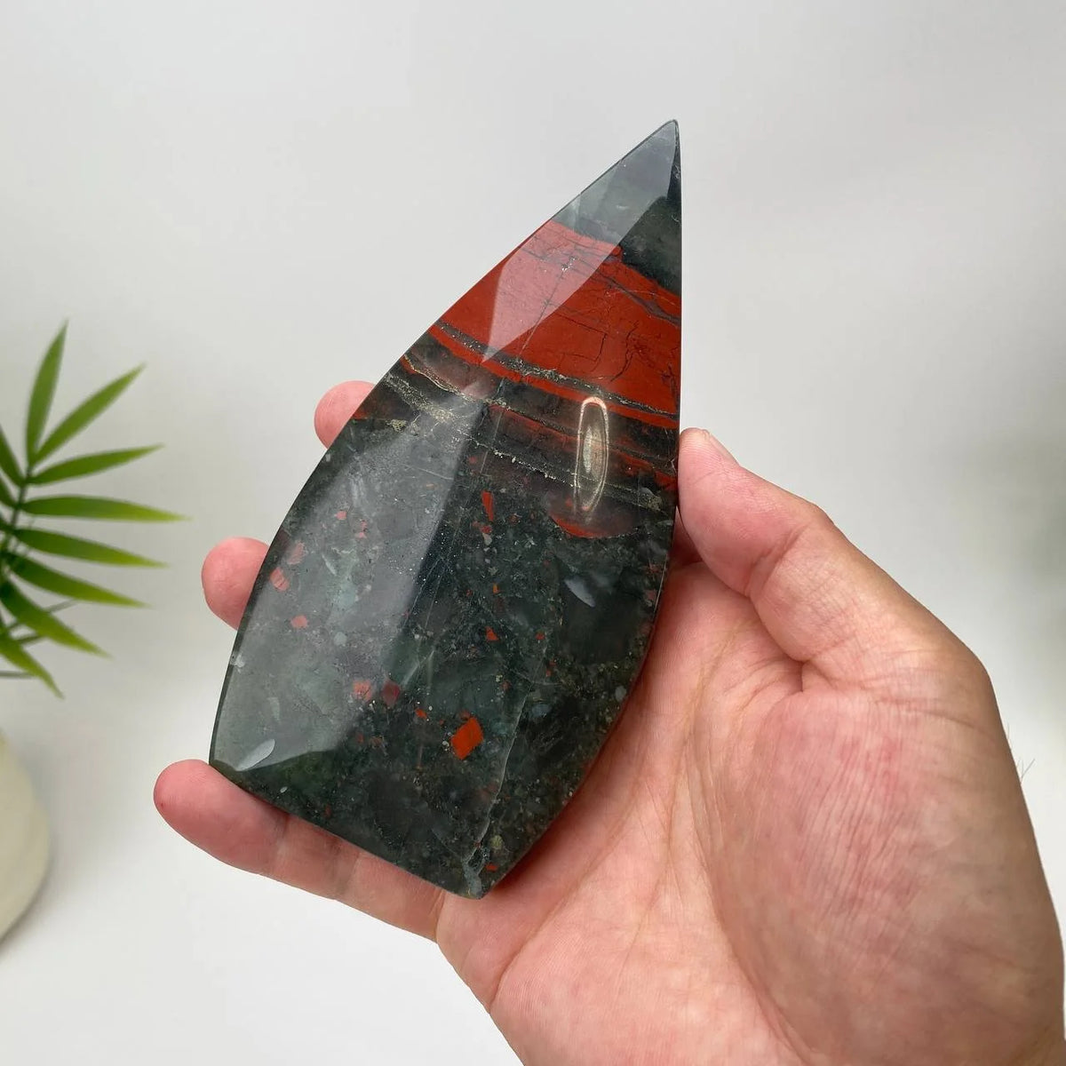Natural African Bloodstone Teardrop
