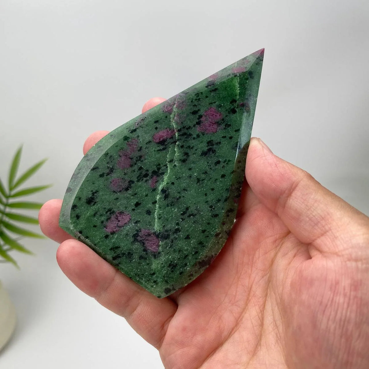 Natural Ruby in Zoisite Teardrop