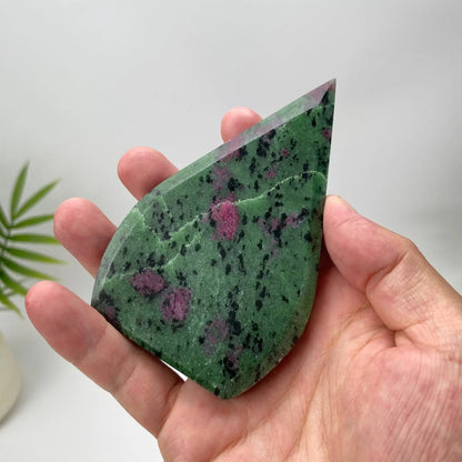 Natural Ruby in Zoisite Teardrop