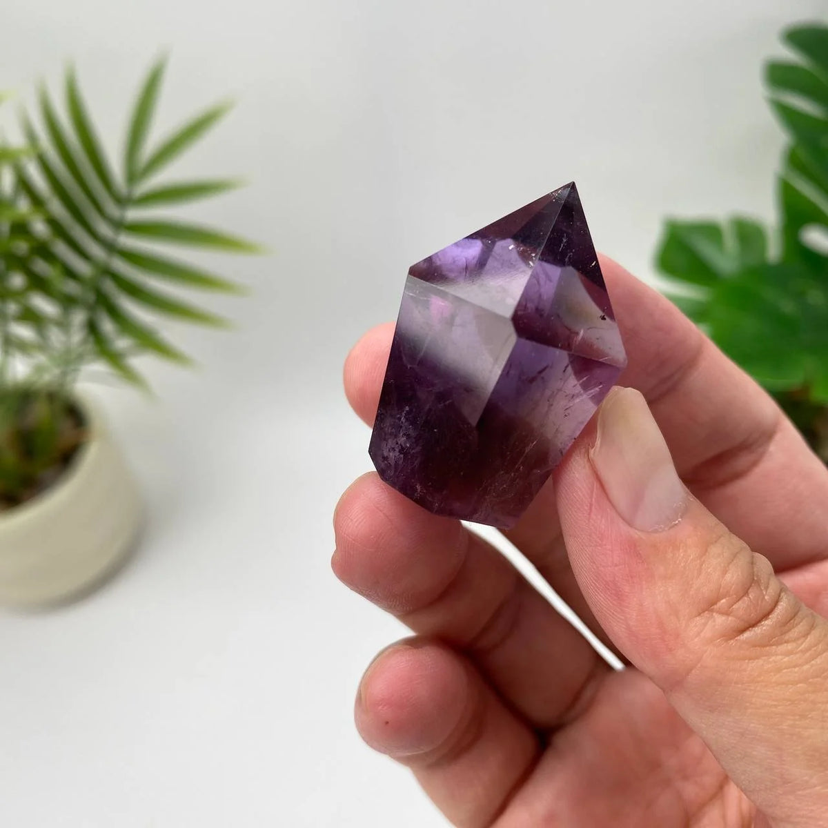 Natural Amethyst Tower Carving