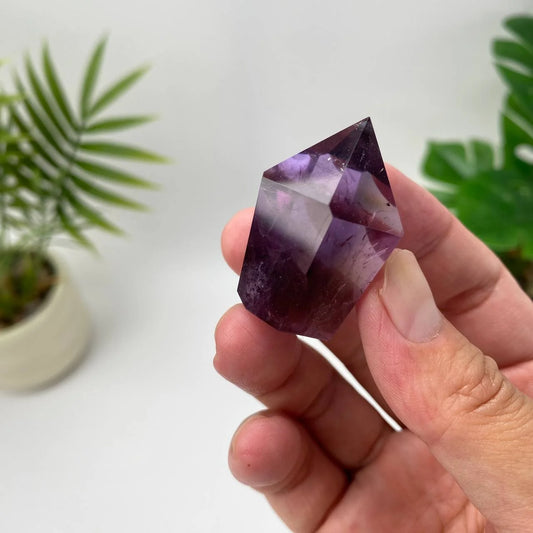 Natural Amethyst Tower Carving