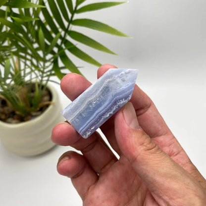 Natural Blue Lace Agate Tower
