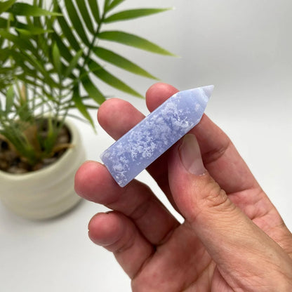 Natural Blue Lace Agate Tower
