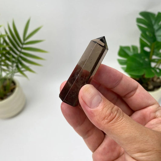 Natural Smoky Quartz Tower – Deep Smoky Brown