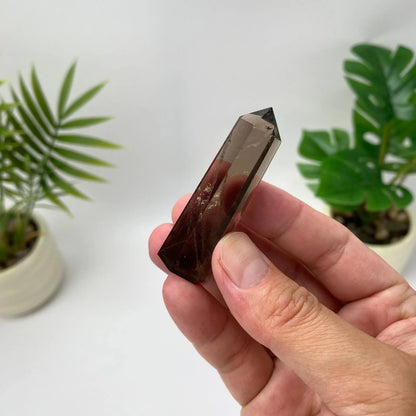 Natural Smoky Quartz Tower – Deep Smoky Brown