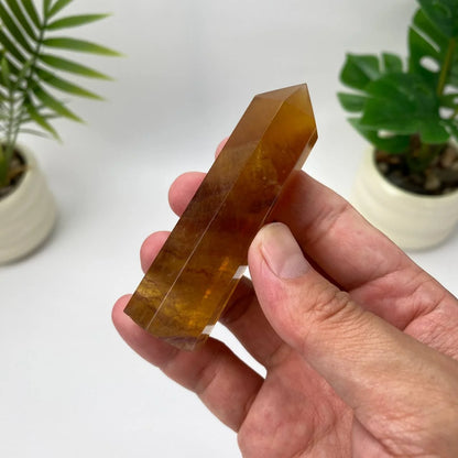 Natural Yellow Fluorite Tower