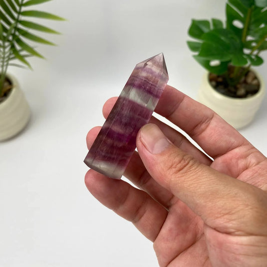 Natural Rainbow Fluorite Tower
