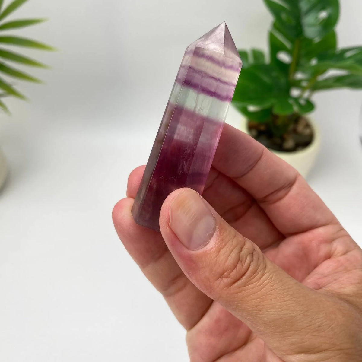 Natural Rainbow Fluorite Tower
