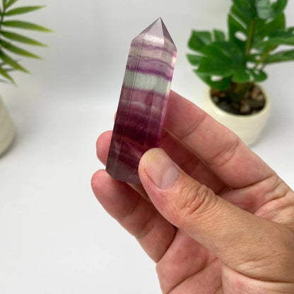 Natural Rainbow Fluorite Tower