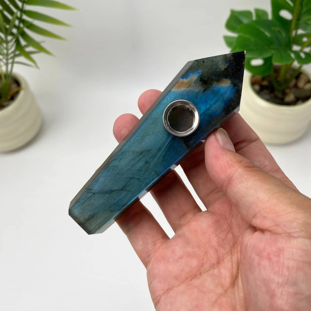 Natural Labradorite Pipe