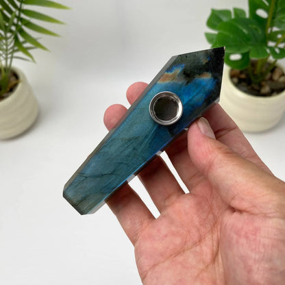 Natural Labradorite Pipe