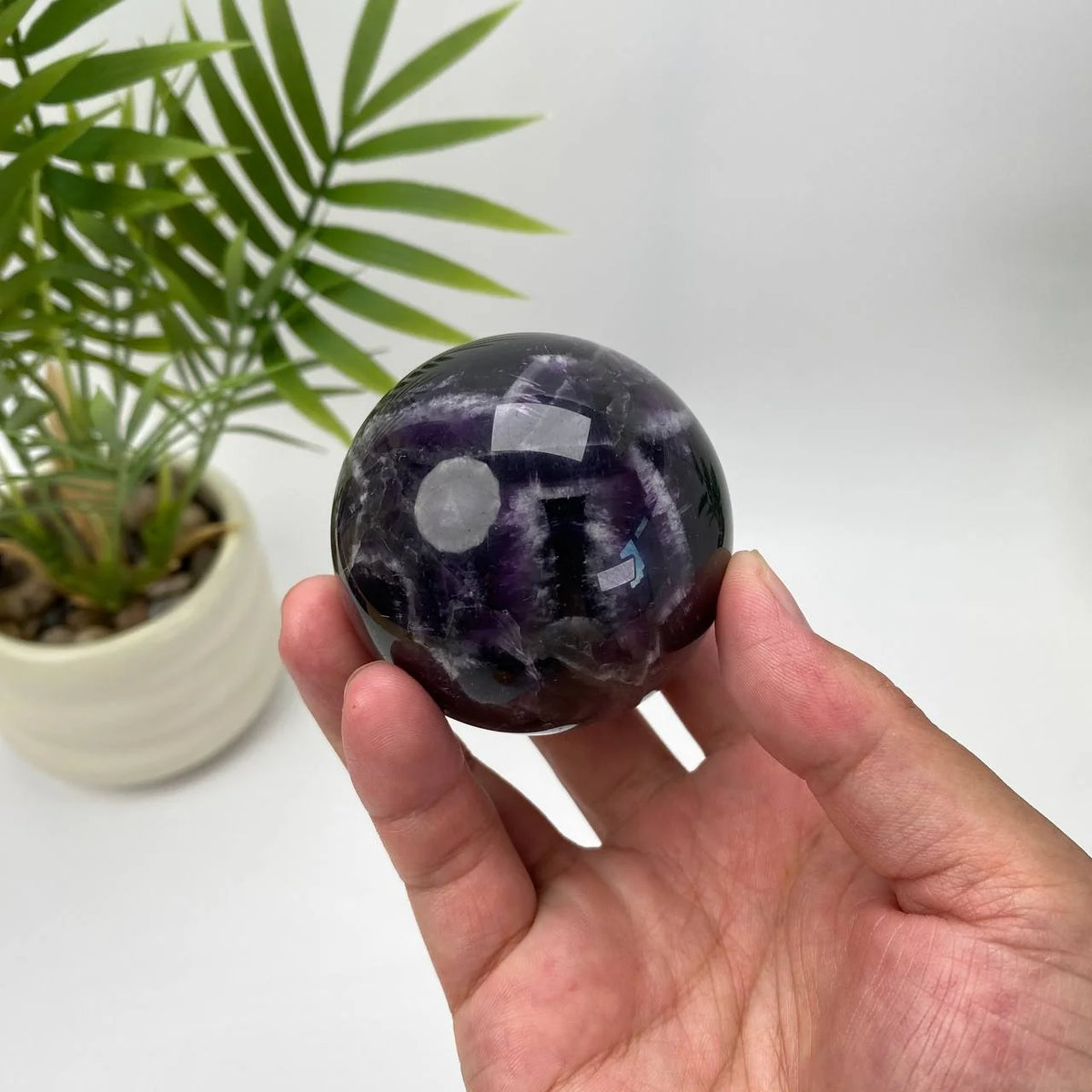 Natural Dream Amethyst Sphere