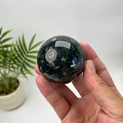 Natural Ocean Jasper Sphere