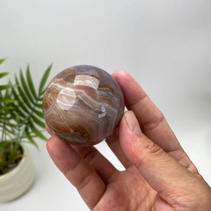 Natural Amethyst Agate Sphere