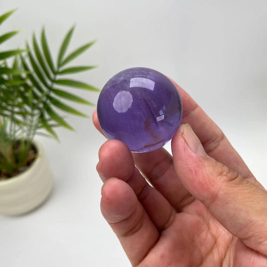 Natural Purple Fluorite Sphere