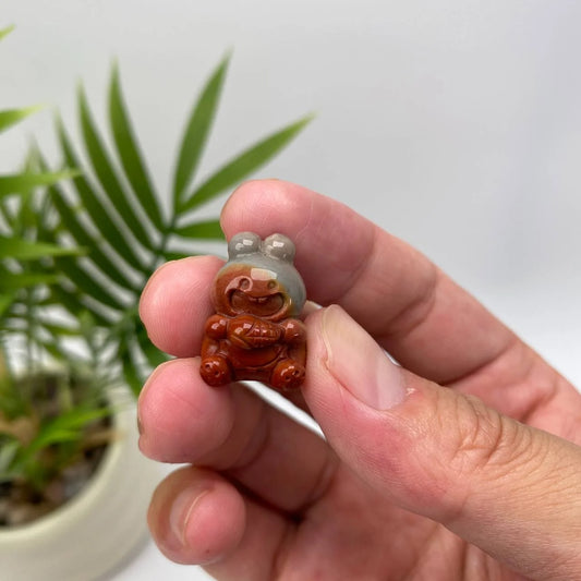 Natural Alashan Agate Rabbit Carving