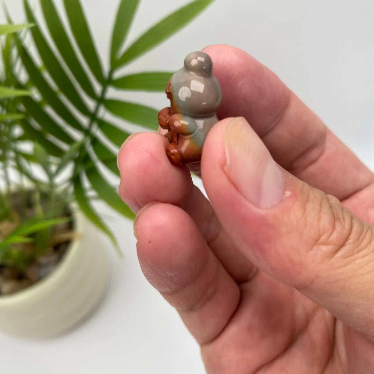 Natural Alashan Agate Rabbit Carving