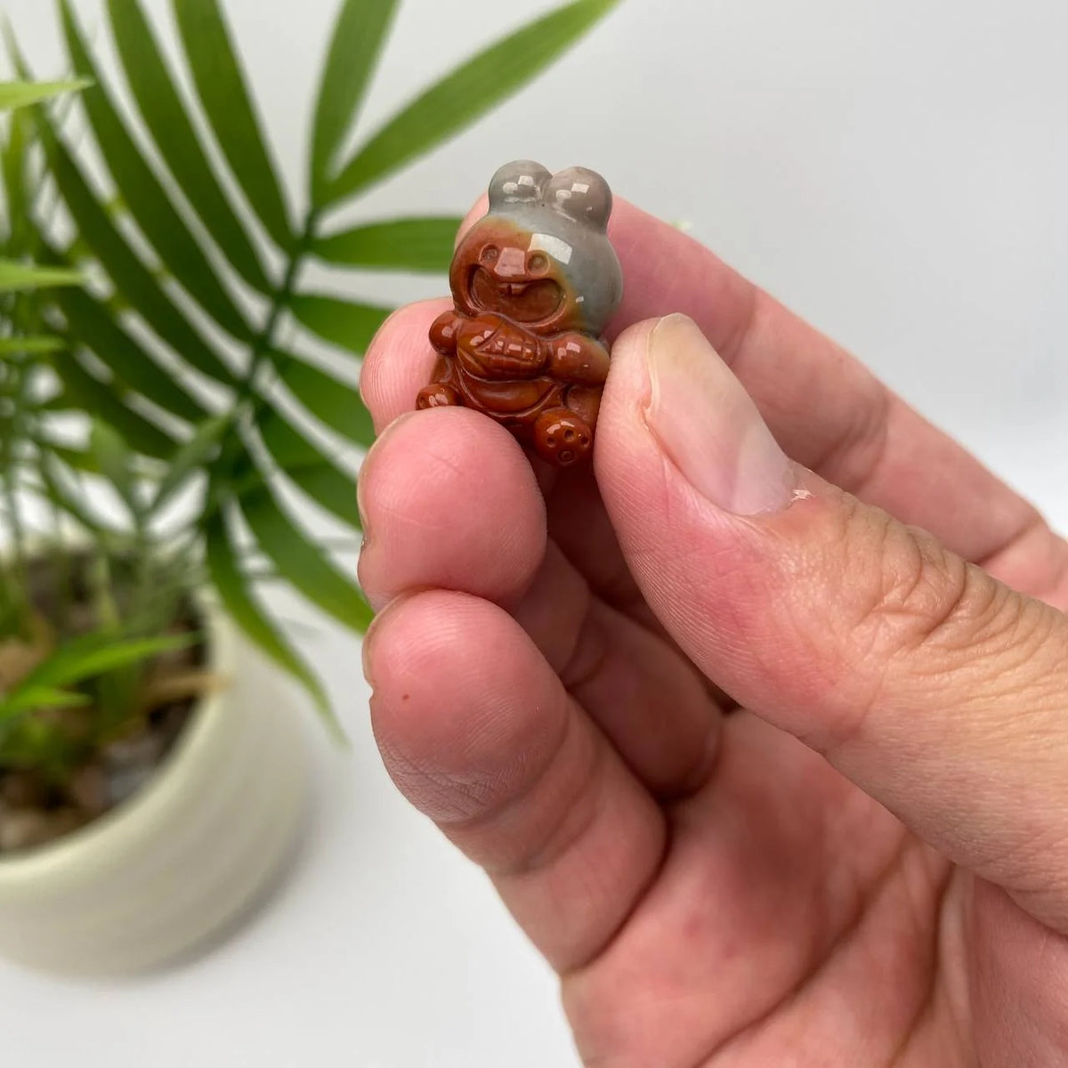 Natural Alashan Agate Rabbit Carving