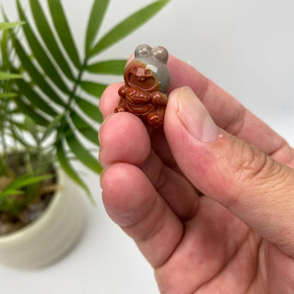 Natural Alashan Agate Rabbit Carving