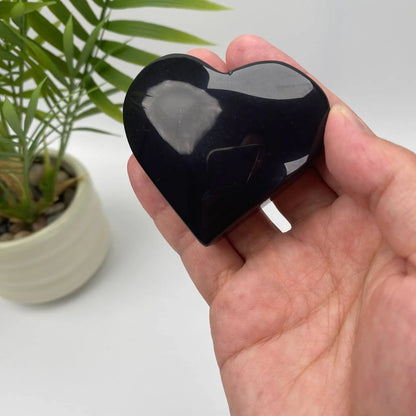 Natural Rainbow Obsidian Heart