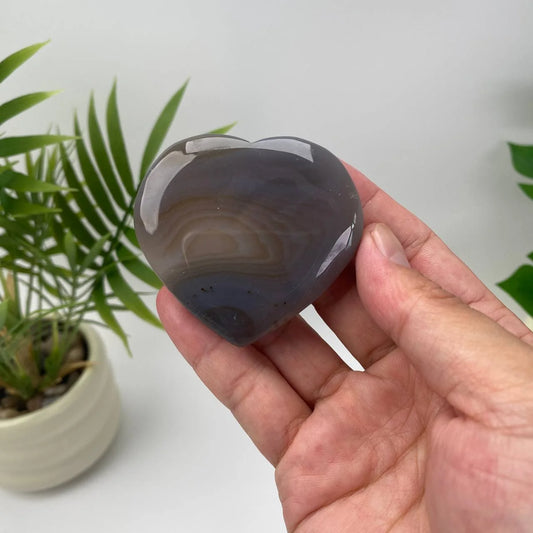 Natural Agate Heart