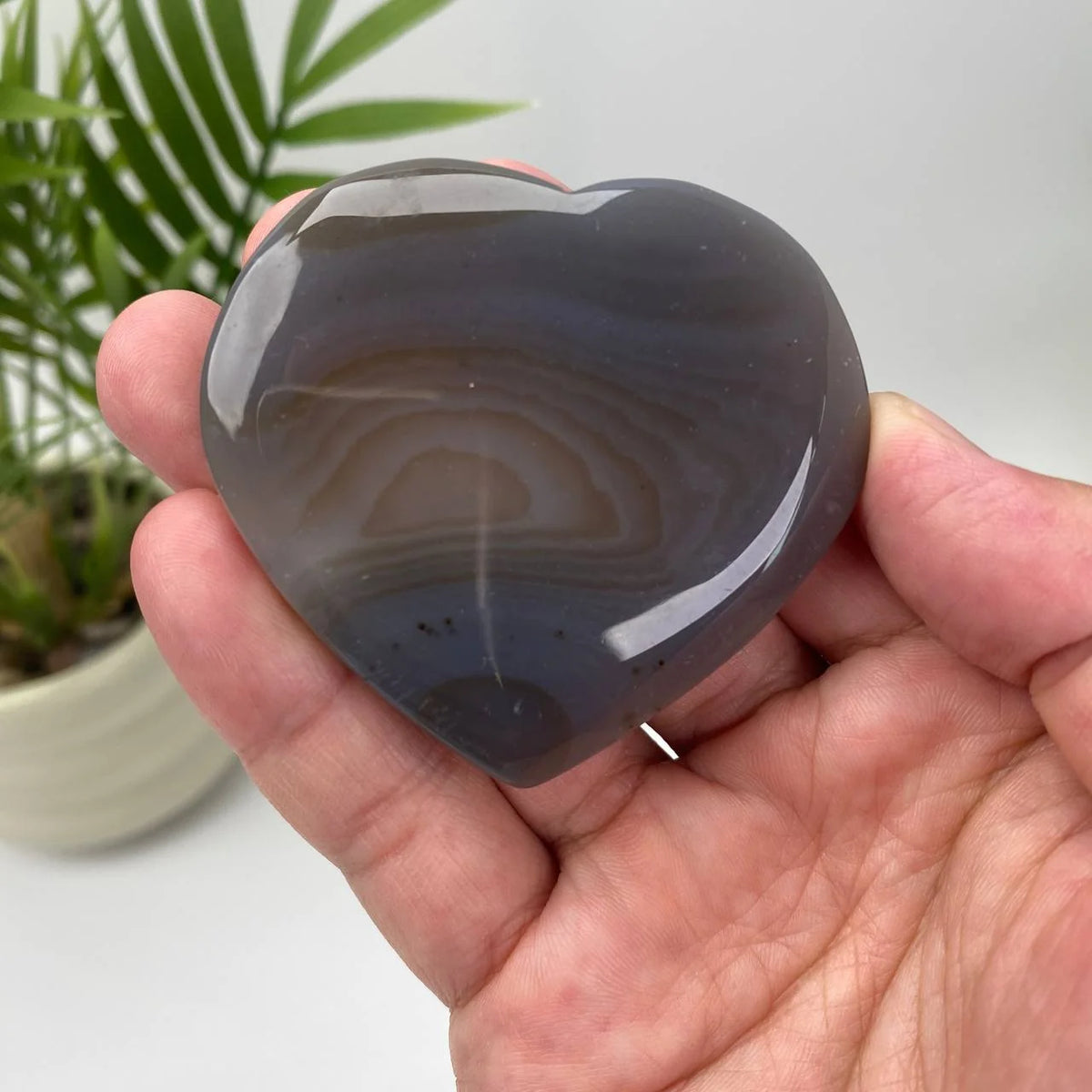Natural Agate Heart