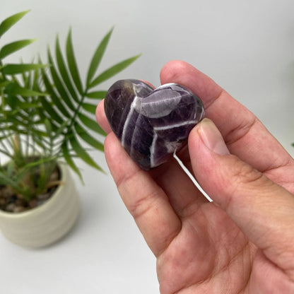 Natural Dream Amethyst Heart