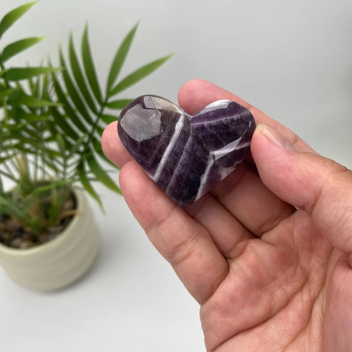 Natural Dream Amethyst Heart