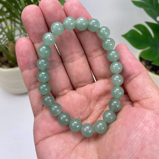 Natural Green Aventurine Crystal Beaded Bracelet