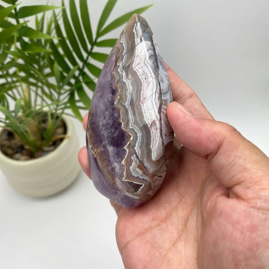 Natural Amethyst Agate Teardrop