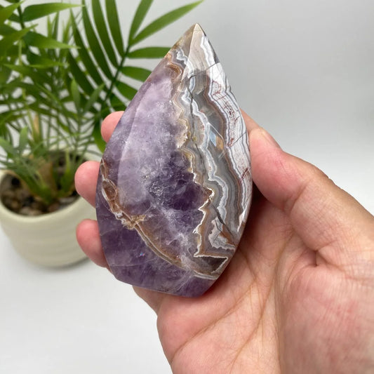 Natural Amethyst Agate Teardrop