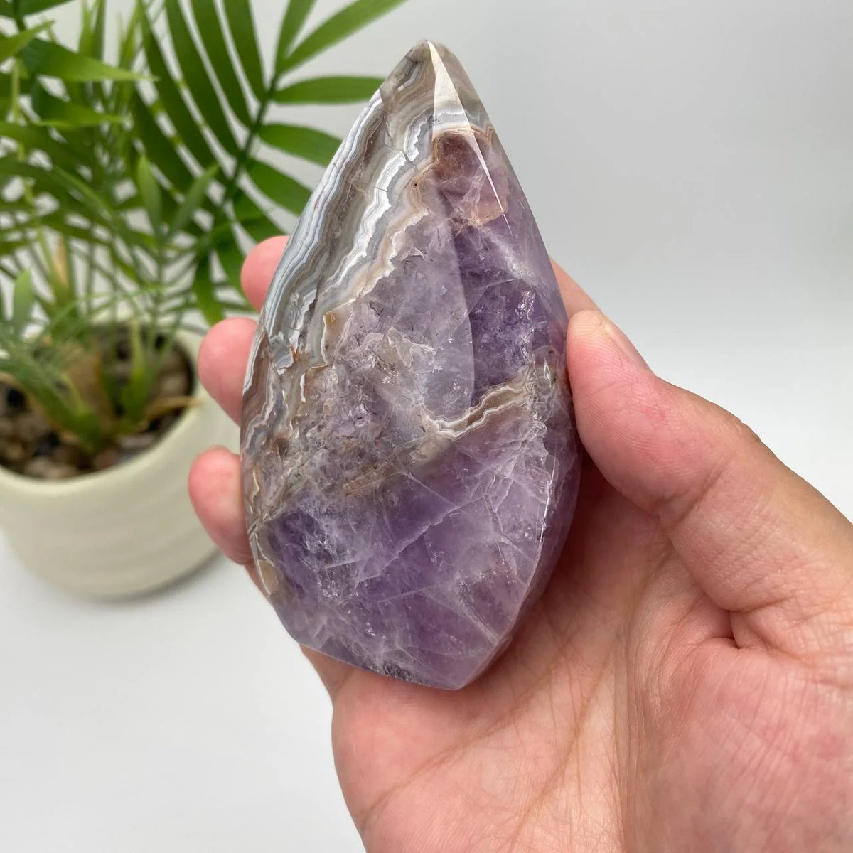 Natural Amethyst Agate Teardrop