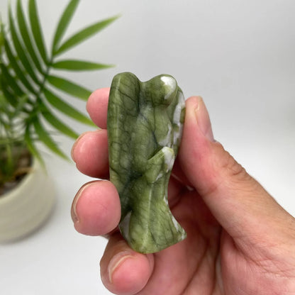 Natural Serpentine Angel Carving