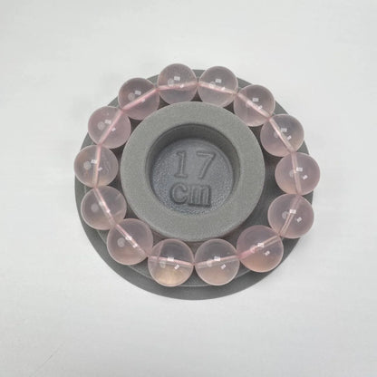 Natural Rose Quartz Crystal Beaded Bracelet