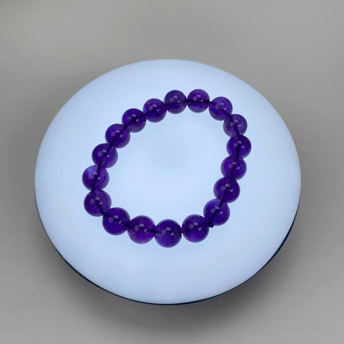 Natural Amethyst Crystal Beaded Bracelet